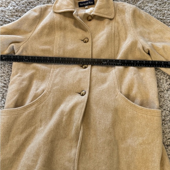 Herman Kay size 18  wool trench coat - Picture 4 of 9